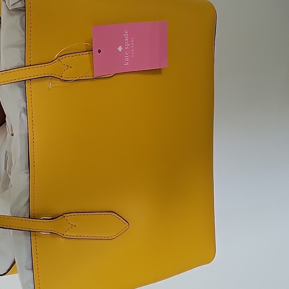 Kate Spade NWT Harper Satchel in Sunflower Field - Picture 9 of 10
